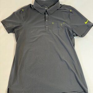 Nike Roger Federer RF Tennis Polo Shirt Gray